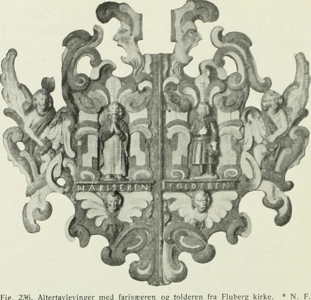 An illustration from Norges kirker i det 16de og 17de aarhundrede, 1911, leaf 121
