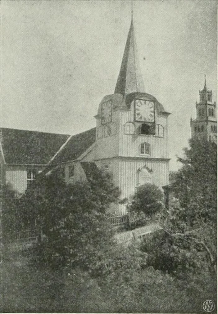 An illustration from Norges kirker i det 16de og 17de aarhundrede, 1911, leaf 123