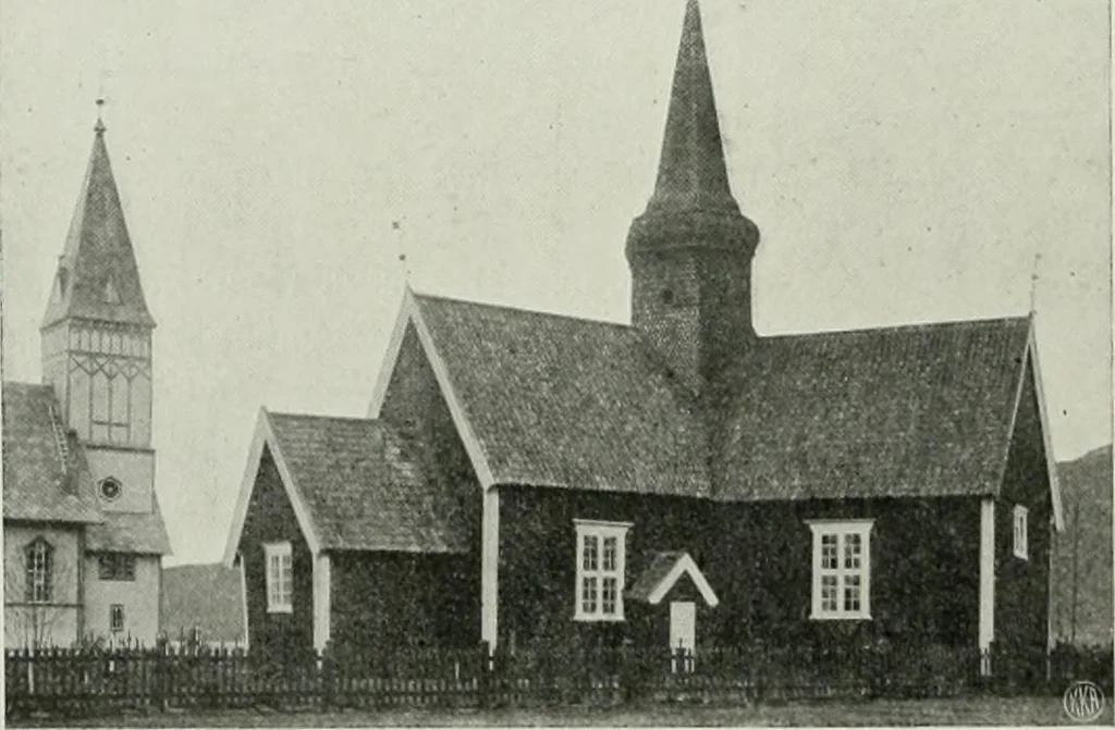 An illustration from Norges kirker i det 16de og 17de aarhundrede, 1911, leaf 123