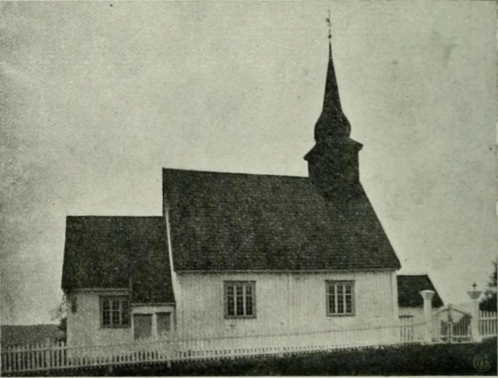 An illustration from Norges kirker i det 16de og 17de aarhundrede, 1911, leaf 125