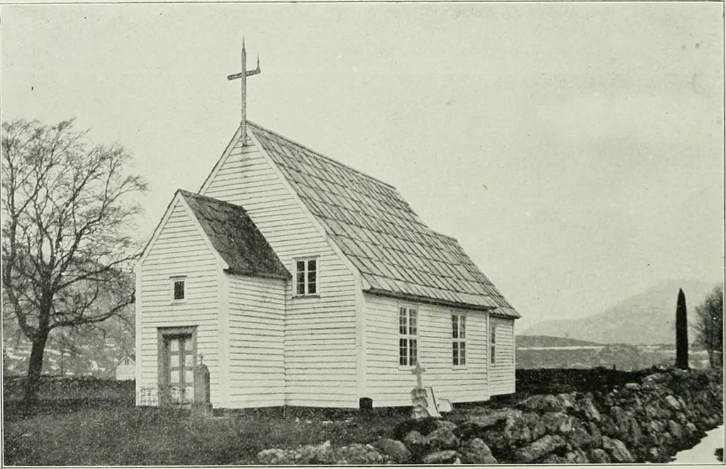 An illustration from Norges kirker i det 16de og 17de aarhundrede, 1911, leaf 127