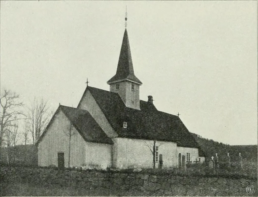 An illustration from Norges kirker i det 16de og 17de aarhundrede, 1911, leaf 133