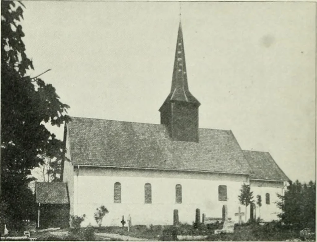 An illustration from Norges kirker i det 16de og 17de aarhundrede, 1911, leaf 133