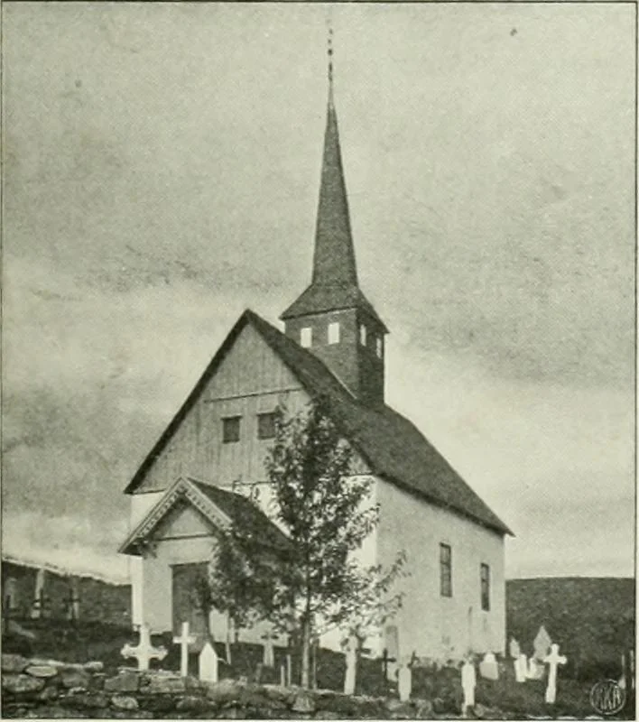 An illustration from Norges kirker i det 16de og 17de aarhundrede, 1911, leaf 134