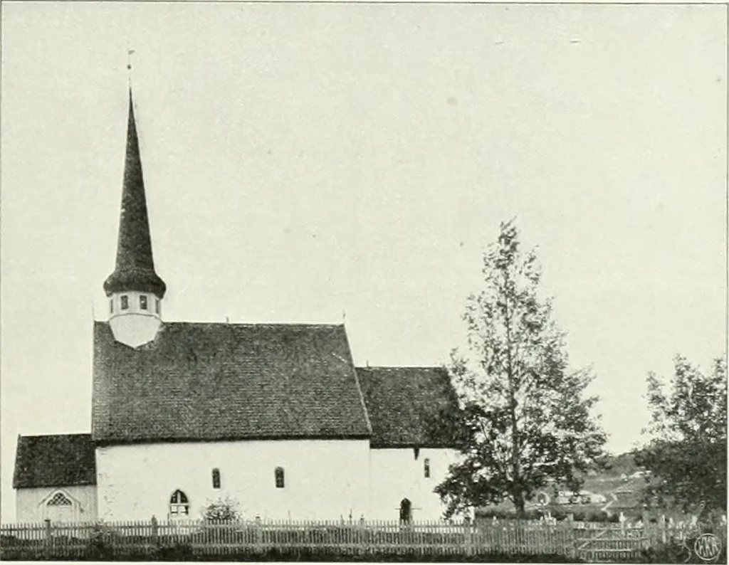 An illustration from Norges kirker i det 16de og 17de aarhundrede, 1911, leaf 134