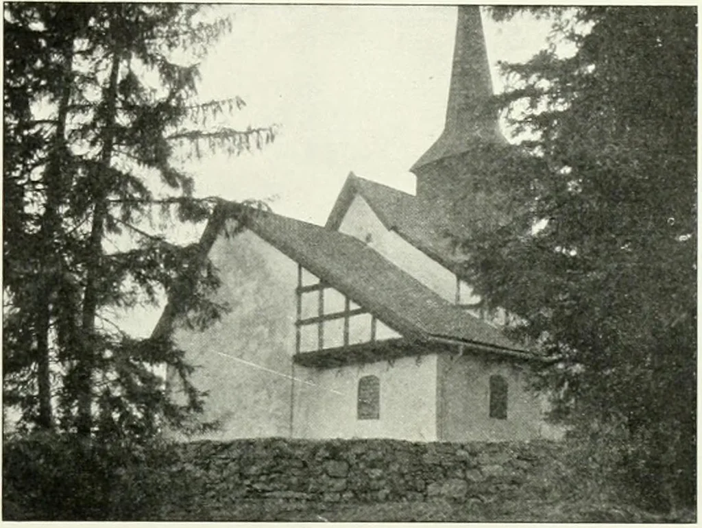 An illustration from Norges kirker i det 16de og 17de aarhundrede, 1911, leaf 136