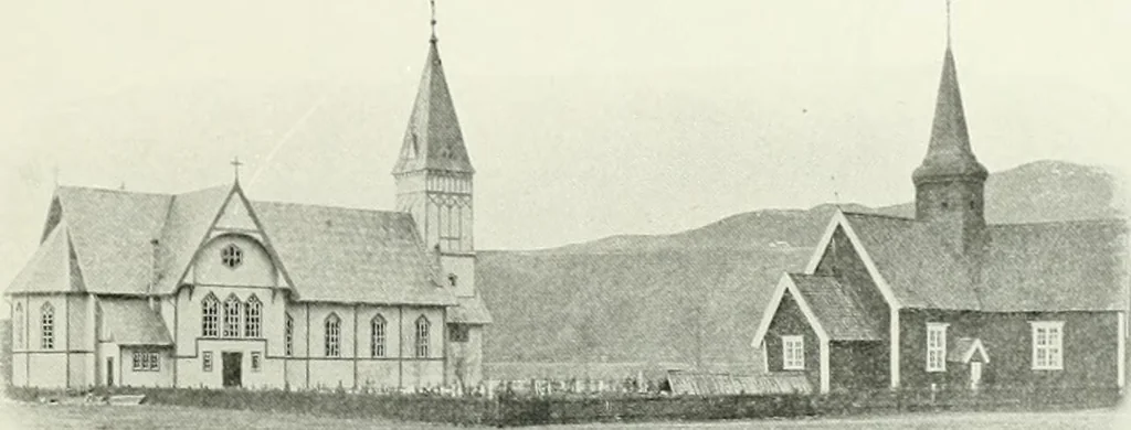 An illustration from Norges kirker i det 16de og 17de aarhundrede, 1911, leaf 138