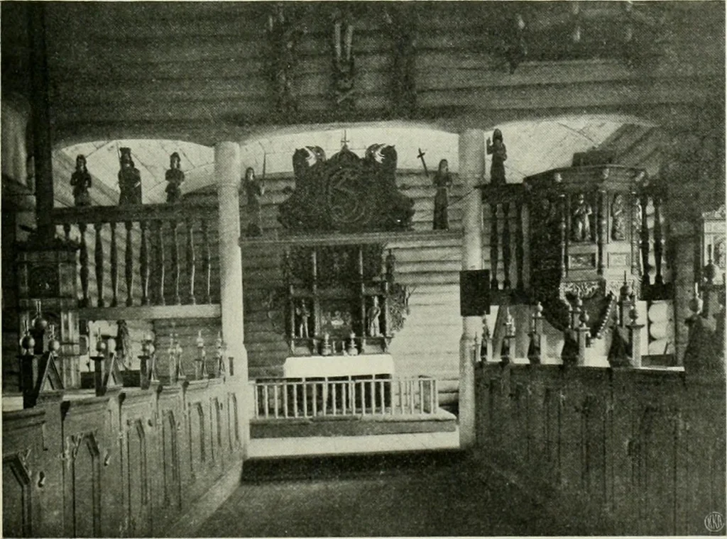 An illustration from Norges kirker i det 16de og 17de aarhundrede, 1911, leaf 140