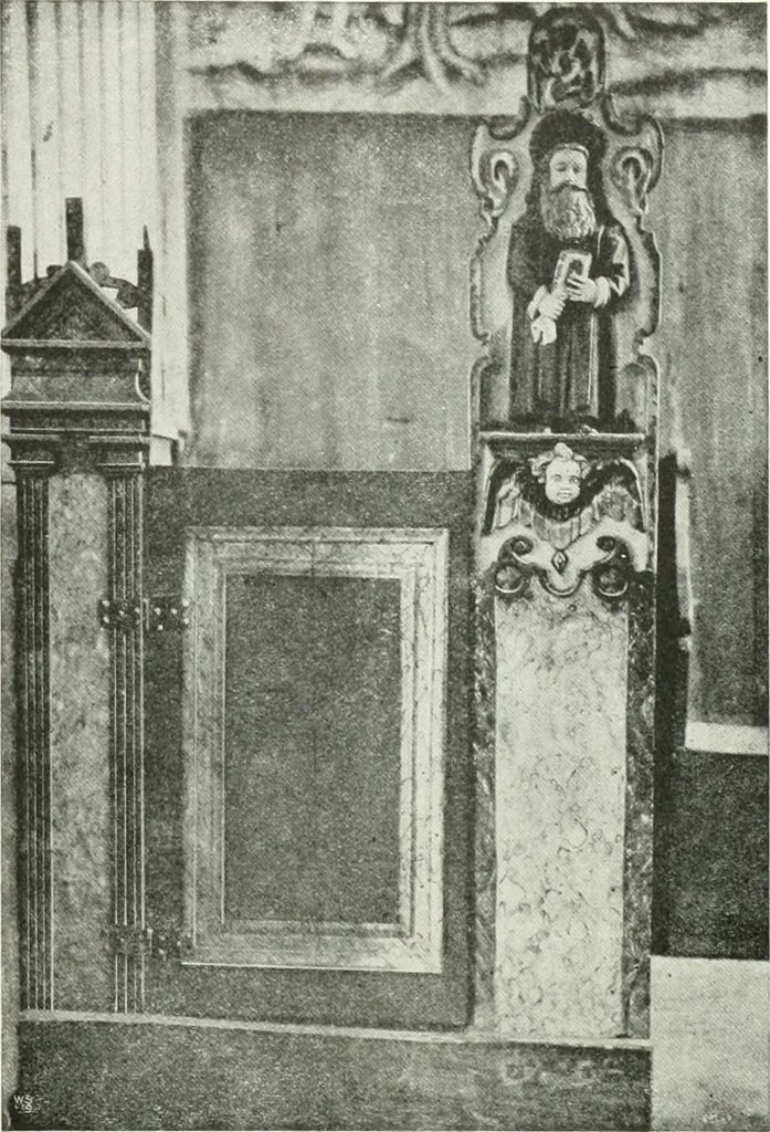 An illustration from Norges kirker i det 16de og 17de aarhundrede, 1911, leaf 146