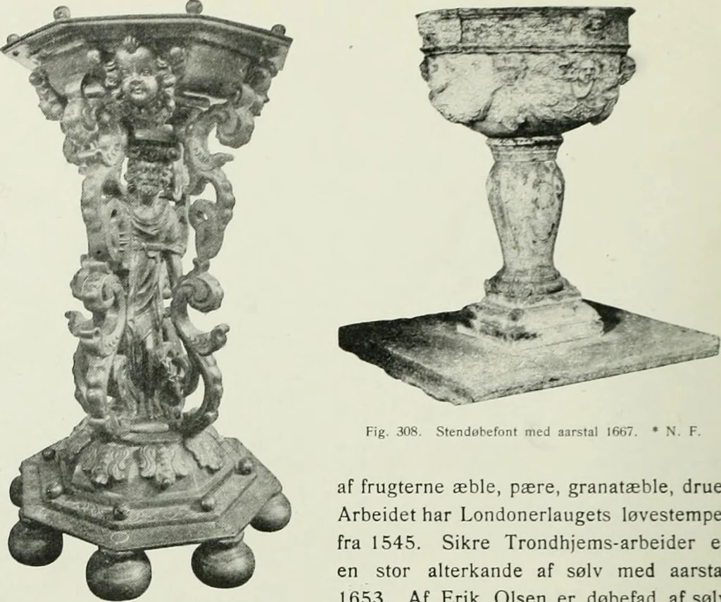 An illustration from Norges kirker i det 16de og 17de aarhundrede, 1911, leaf 149