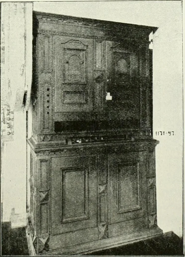 An illustration from Norges kirker i det 16de og 17de aarhundrede, 1911, leaf 150