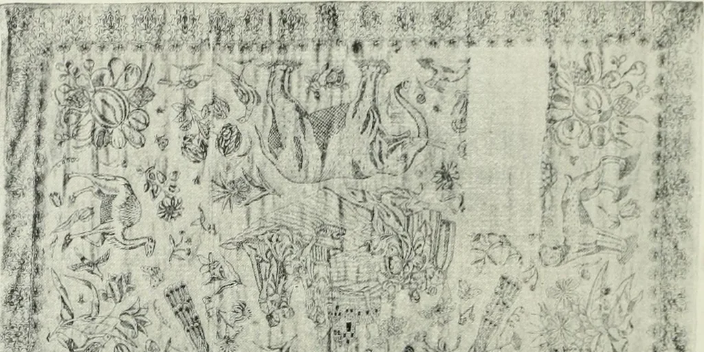 An illustration from Norges kirker i det 16de og 17de aarhundrede, 1911, leaf 151
