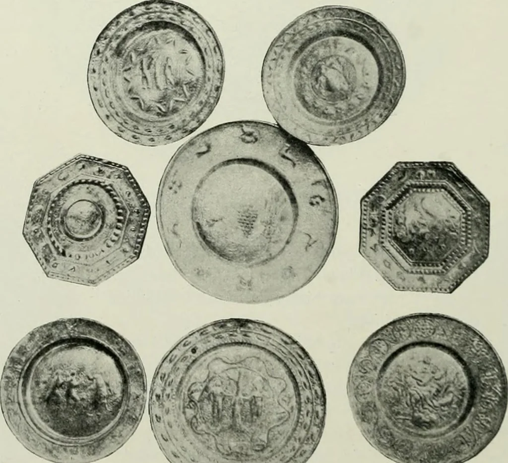 An illustration from Norges kirker i det 16de og 17de aarhundrede, 1911, leaf 157