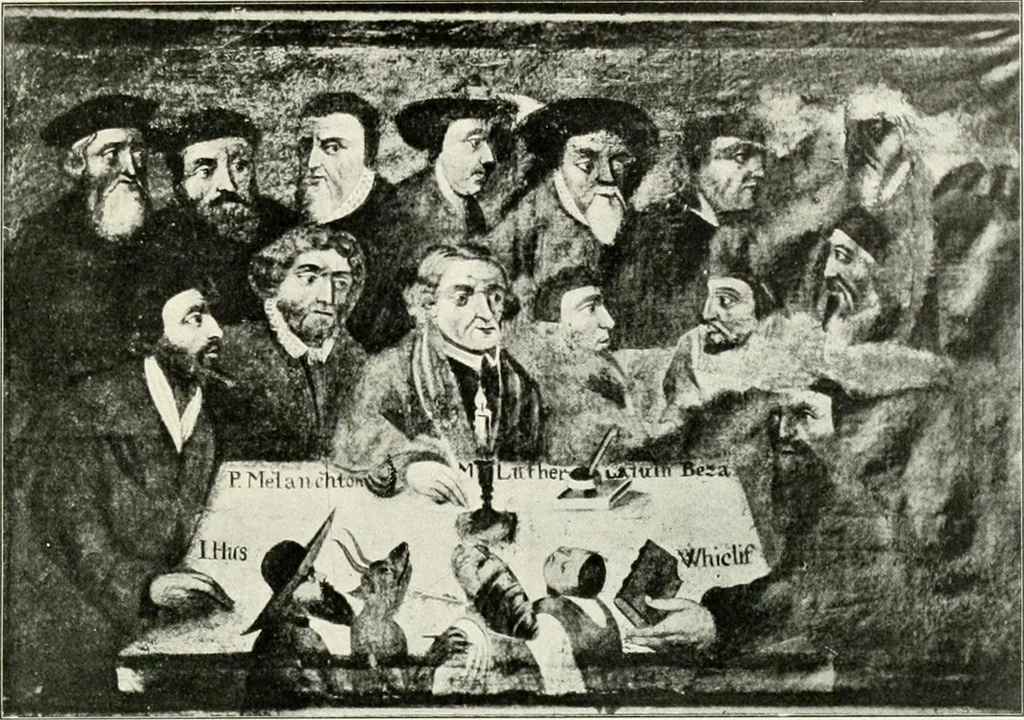 An illustration from Norges kirker i det 16de og 17de aarhundrede, 1911, leaf 16
