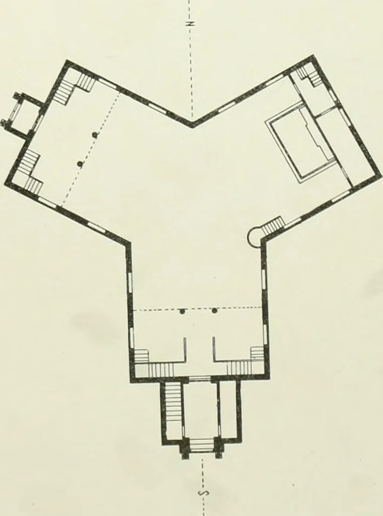 An illustration from Norges kirker i det 16de og 17de aarhundrede, 1911, leaf 162