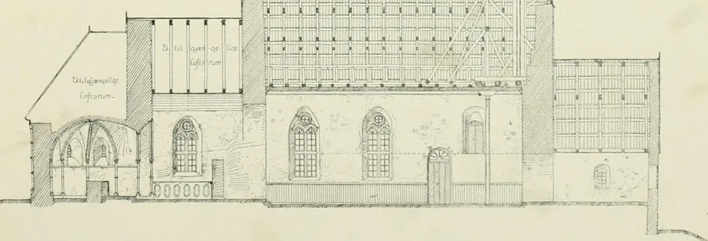 An illustration from Norges kirker i det 16de og 17de aarhundrede, 1911, leaf 170