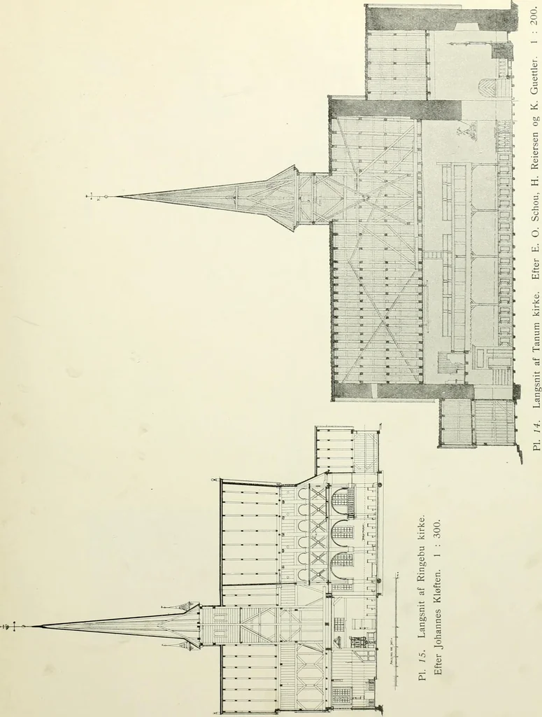 An illustration from Norges kirker i det 16de og 17de aarhundrede, 1911, leaf 174