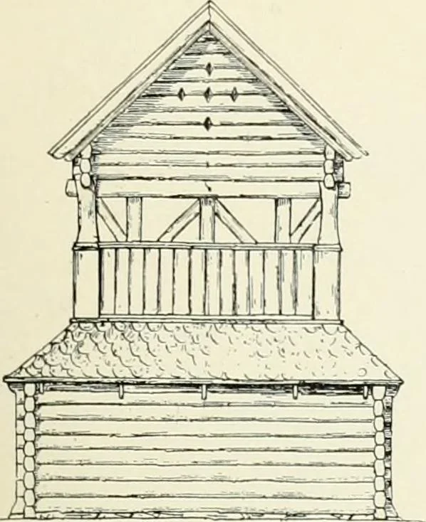 An illustration from Norges kirker i det 16de og 17de aarhundrede, 1911, leaf 178