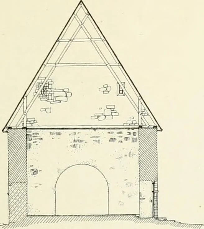 An illustration from Norges kirker i det 16de og 17de aarhundrede, 1911, leaf 182