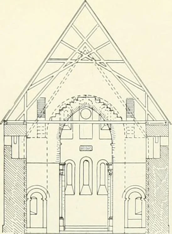 An illustration from Norges kirker i det 16de og 17de aarhundrede, 1911, leaf 182