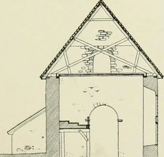 An illustration from Norges kirker i det 16de og 17de aarhundrede, 1911, leaf 182