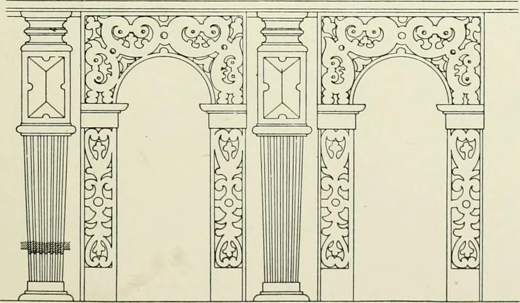 An illustration from Norges kirker i det 16de og 17de aarhundrede, 1911, leaf 188