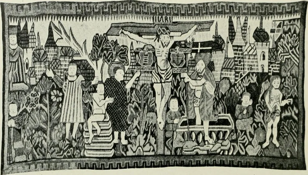 An illustration from Norges kirker i det 16de og 17de aarhundrede, 1911, leaf 19
