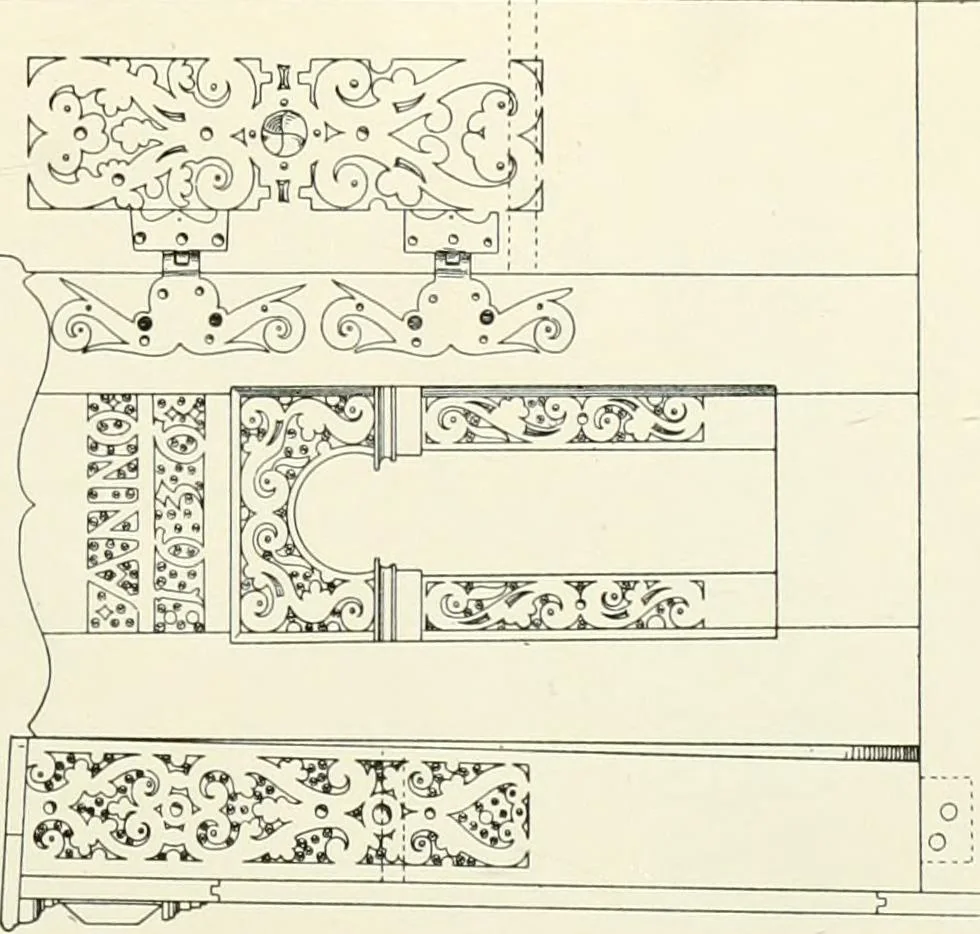 An illustration from Norges kirker i det 16de og 17de aarhundrede, 1911, leaf 190