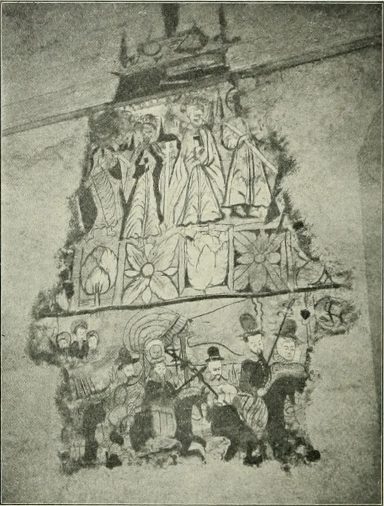 An illustration from Norges kirker i det 16de og 17de aarhundrede, 1911, leaf 21