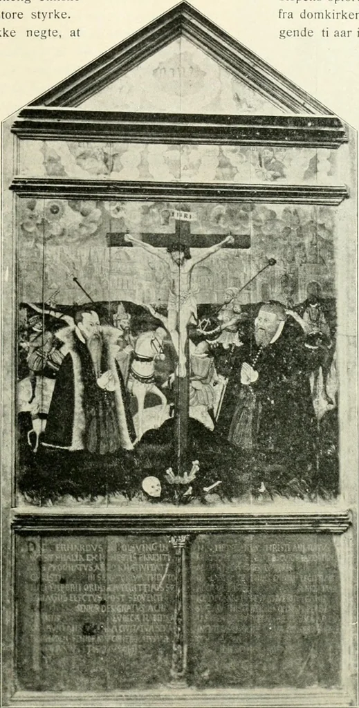 An illustration from Norges kirker i det 16de og 17de aarhundrede, 1911, leaf 22
