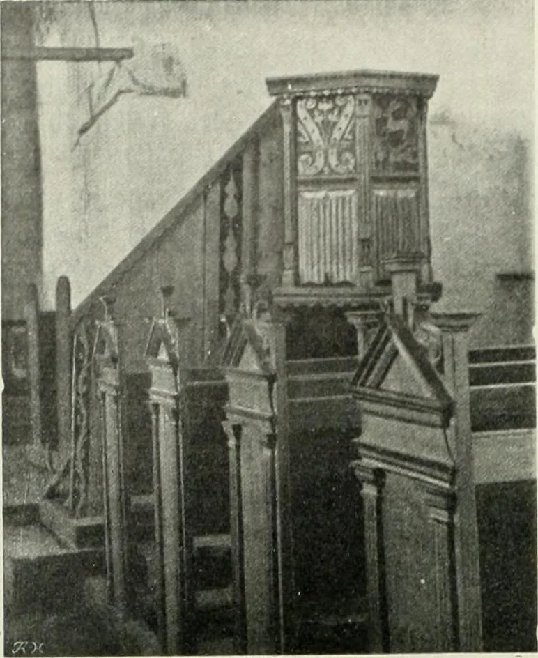 An illustration from Norges kirker i det 16de og 17de aarhundrede, 1911, leaf 23
