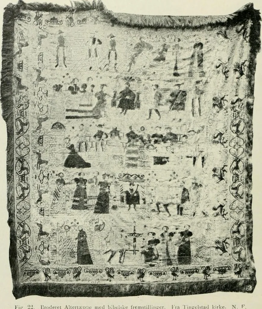 An illustration from Norges kirker i det 16de og 17de aarhundrede, 1911, leaf 31