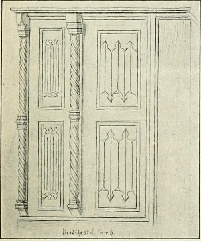 An illustration from Norges kirker i det 16de og 17de aarhundrede, 1911, leaf 34