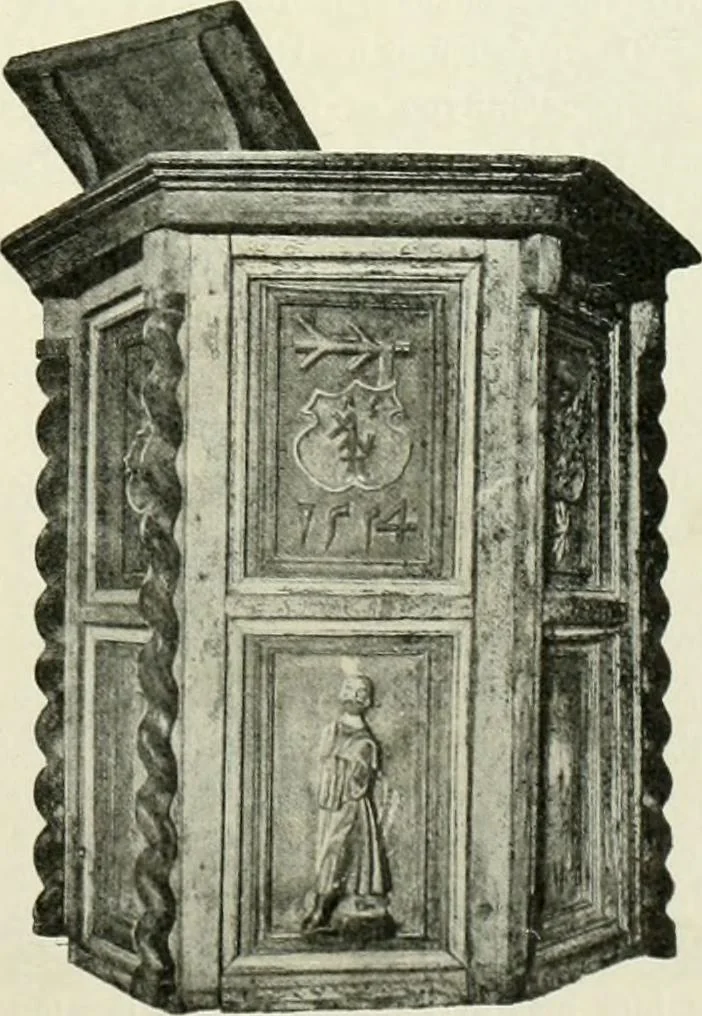 An illustration from Norges kirker i det 16de og 17de aarhundrede, 1911, leaf 34