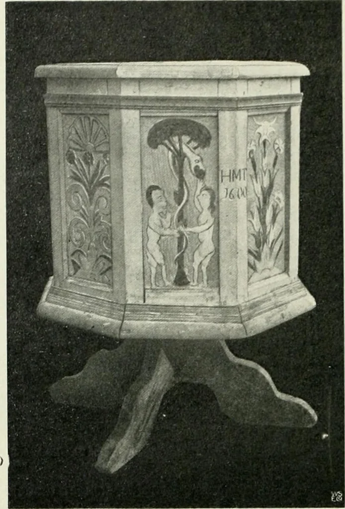 An illustration from Norges kirker i det 16de og 17de aarhundrede, 1911, leaf 35
