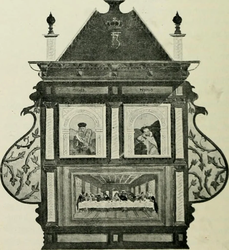 An illustration from Norges kirker i det 16de og 17de aarhundrede, 1911, leaf 45