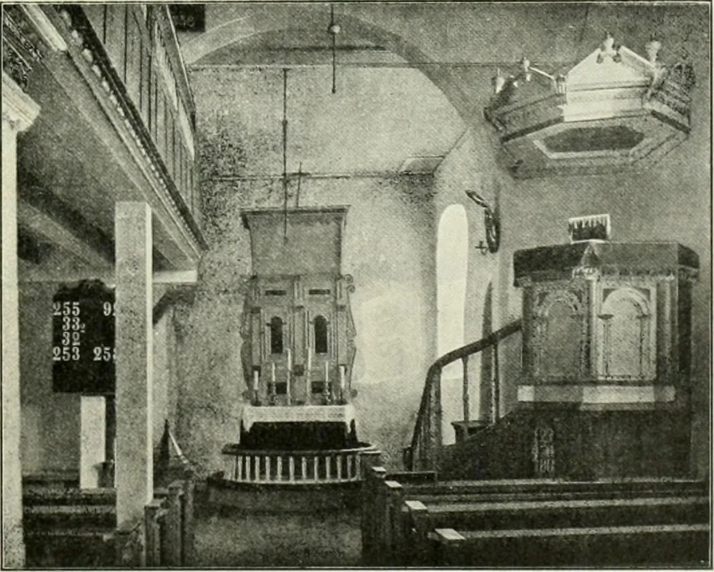 An illustration from Norges kirker i det 16de og 17de aarhundrede, 1911, leaf 46