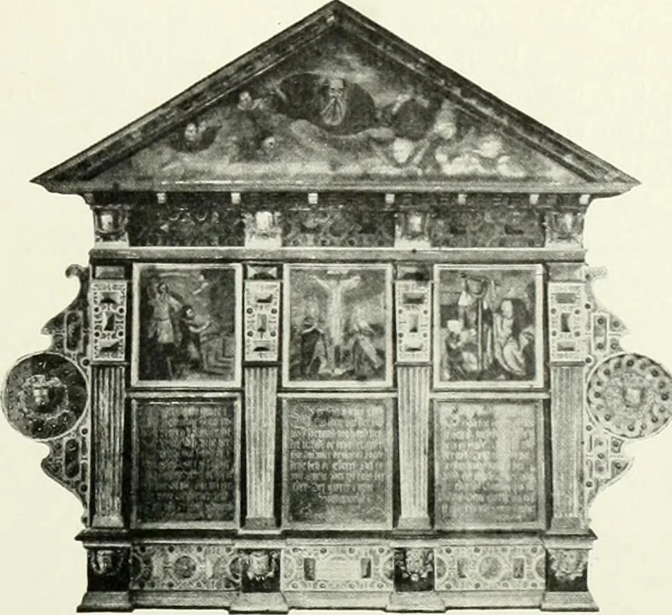 An illustration from Norges kirker i det 16de og 17de aarhundrede, 1911, leaf 50