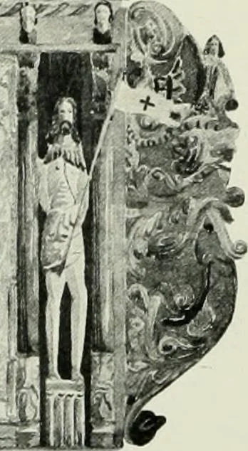 An illustration from Norges kirker i det 16de og 17de aarhundrede, 1911, leaf 53