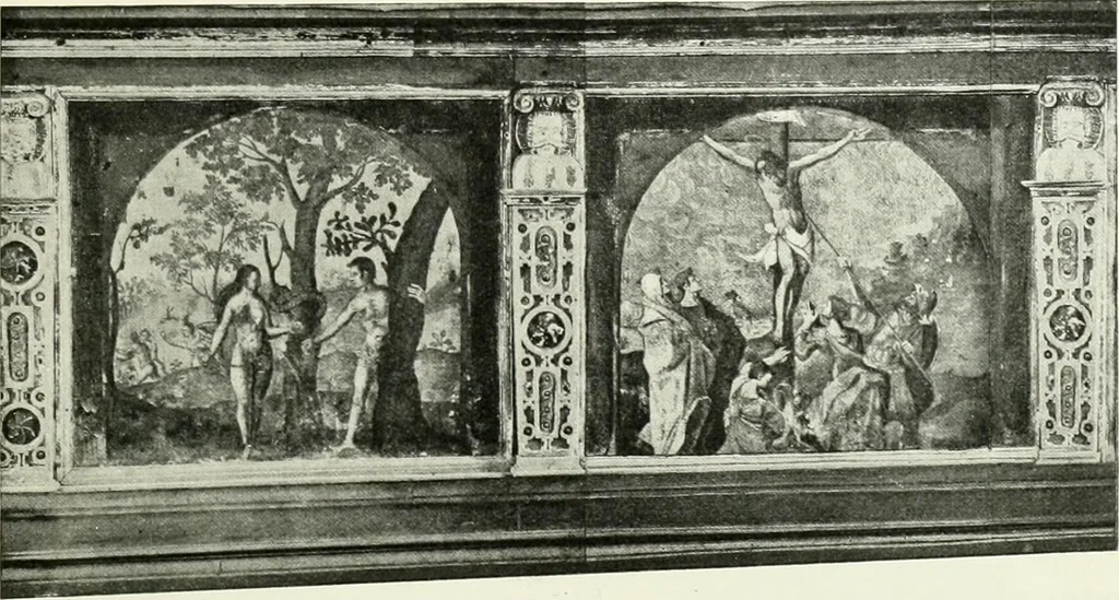 An illustration from Norges kirker i det 16de og 17de aarhundrede, 1911, leaf 54
