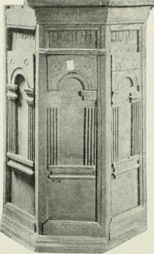 An illustration from Norges kirker i det 16de og 17de aarhundrede, 1911, leaf 57