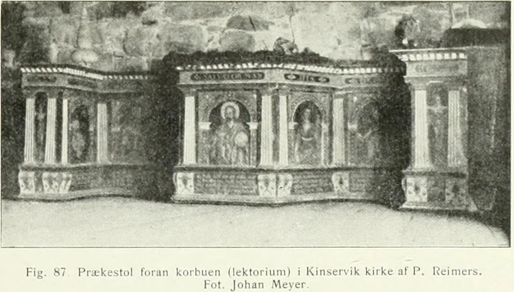 An illustration from Norges kirker i det 16de og 17de aarhundrede, 1911, leaf 60