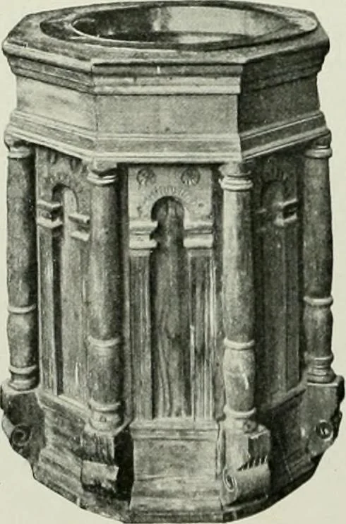 An illustration from Norges kirker i det 16de og 17de aarhundrede, 1911, leaf 61
