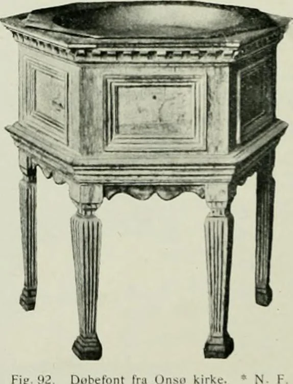 An illustration from Norges kirker i det 16de og 17de aarhundrede, 1911, leaf 61