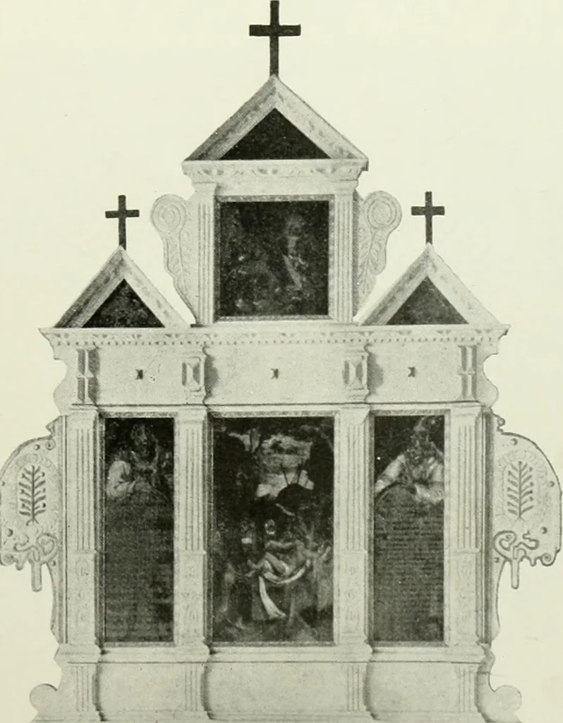 An illustration from Norges kirker i det 16de og 17de aarhundrede, 1911, leaf 64