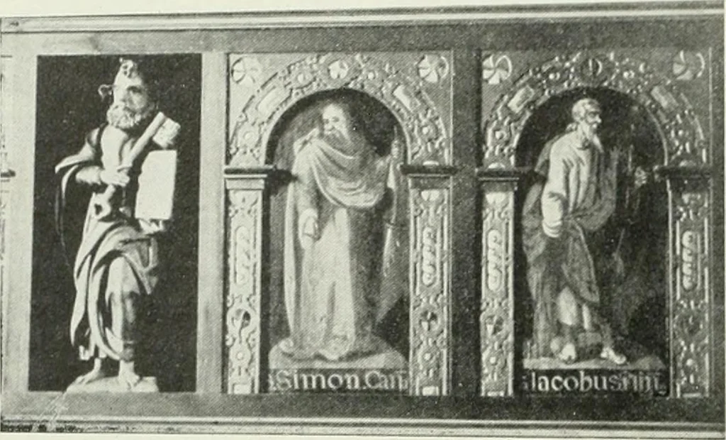 An illustration from Norges kirker i det 16de og 17de aarhundrede, 1911, leaf 69