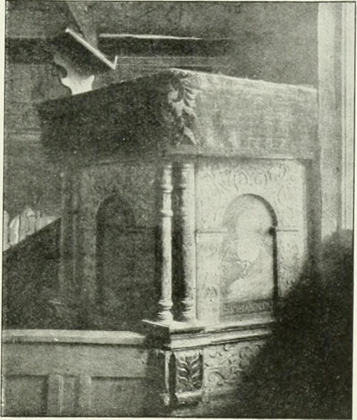 An illustration from Norges kirker i det 16de og 17de aarhundrede, 1911, leaf 70