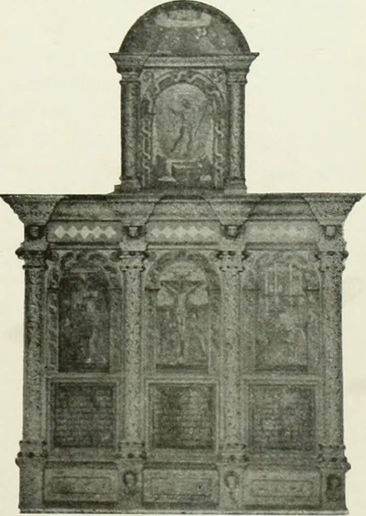 An illustration from Norges kirker i det 16de og 17de aarhundrede, 1911, leaf 70