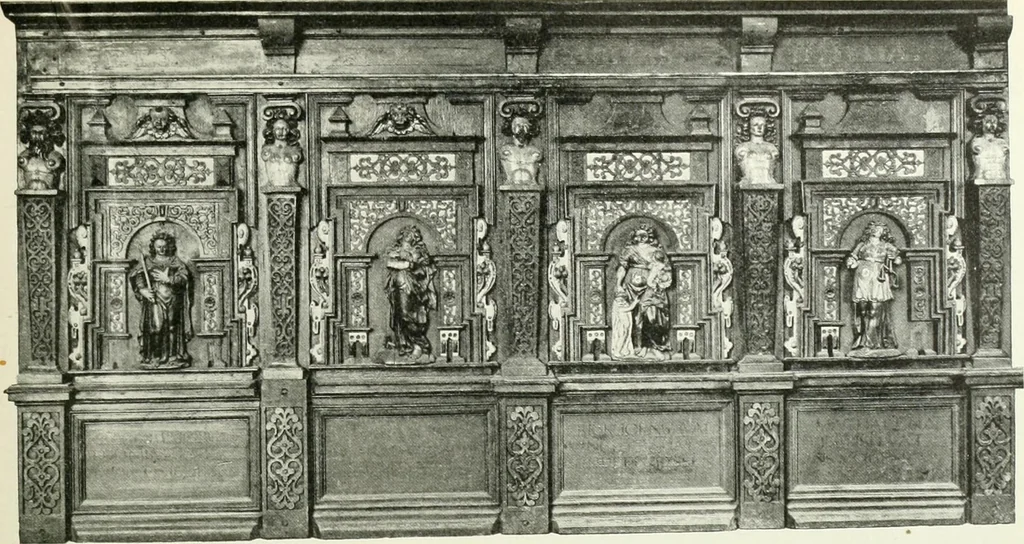 An illustration from Norges kirker i det 16de og 17de aarhundrede, 1911, leaf 72