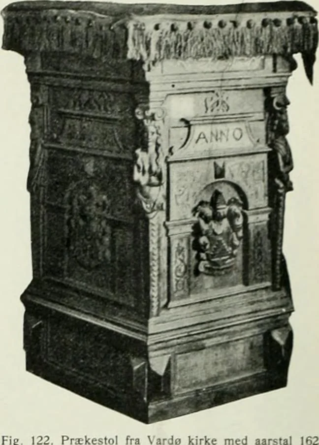 An illustration from Norges kirker i det 16de og 17de aarhundrede, 1911, leaf 73